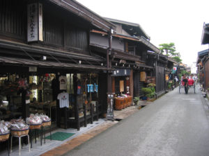 street (of stores and houses)
